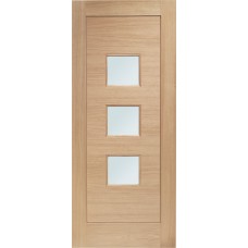 Turin Double Glazed External Oak Door (M&T) with Obscure Glass